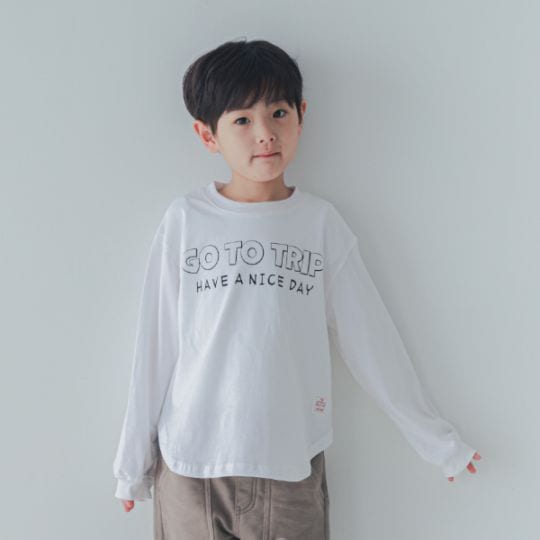 【25FW】GO TO TRIP ロングＴシャツ / ベージュ