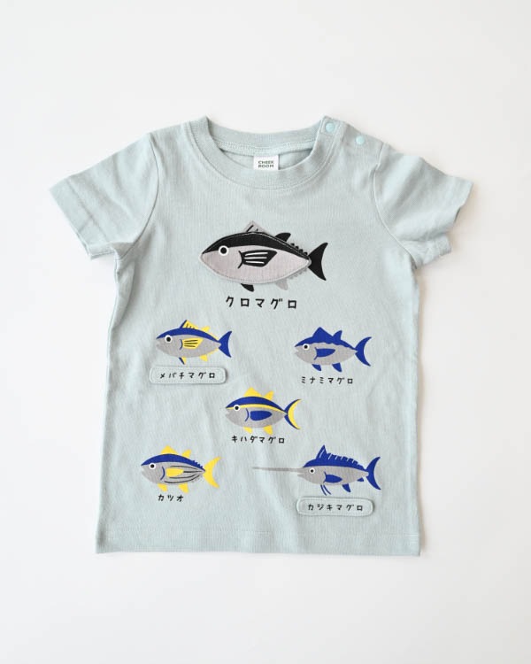 【チークルーム】いろいろマグロＴシャツ / イエロー