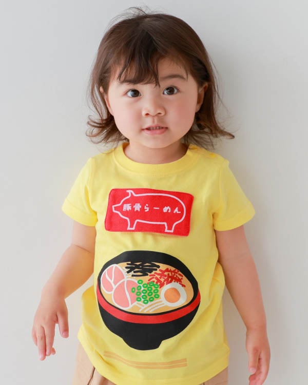 【チークルーム】豚骨ラーメンＴシャツ / ピンク