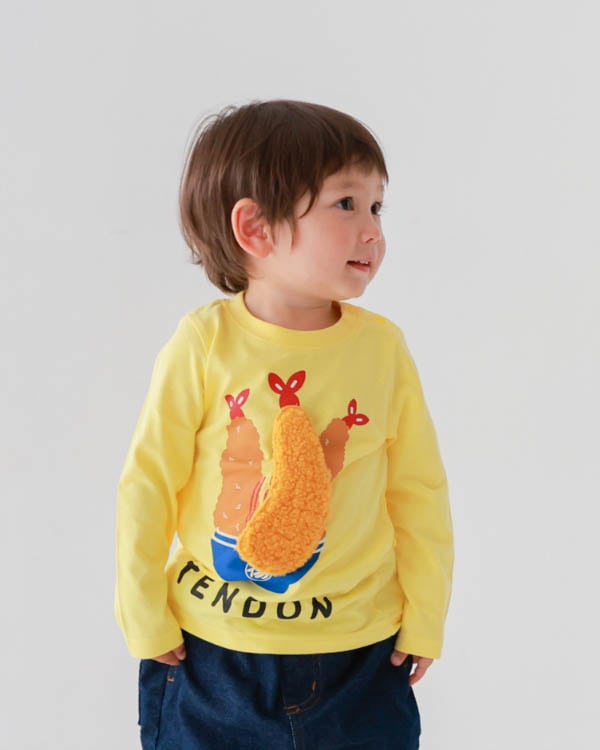 【チークルーム】メガ海老天ロングＴシャツ / グリーン