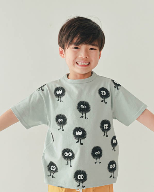 【26PS先行販売】キョロキョロモンスターＴシャツ / サックス