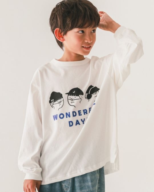 【ジーンズベー】WONDEFULロングＴシャツ / ネイビー