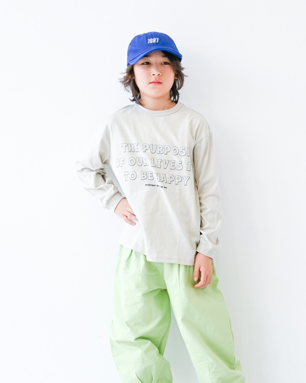 【ジーンズベー】THE PURPOSEロングＴシャツ / アイボリー