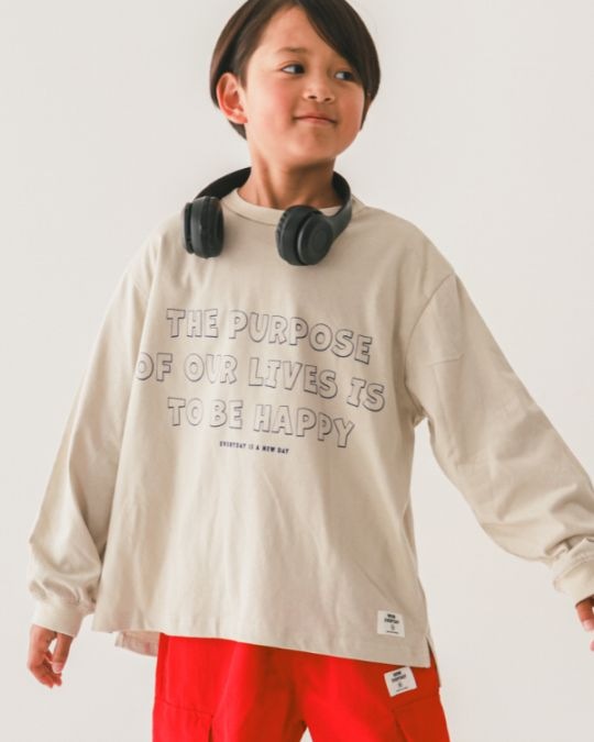 【ジーンズベー】THE PURPOSEロングＴシャツ / ブラック