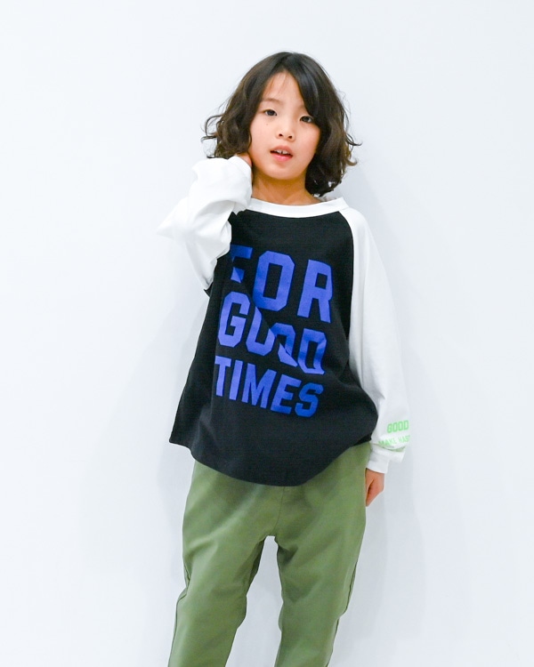 【ジーンズベー】FOR GOODロングＴシャツ / ブラック