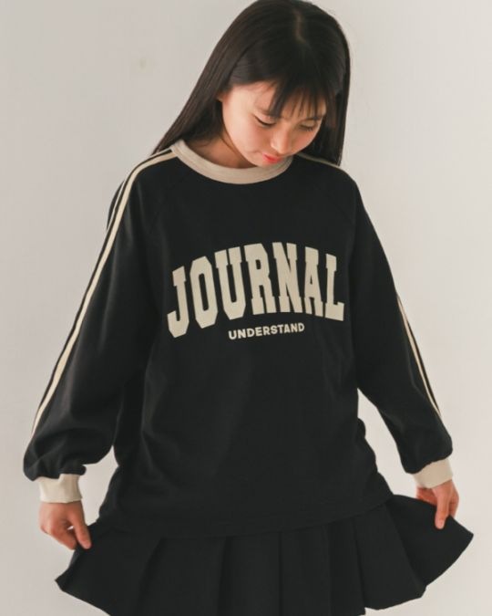 【ジーンズベー】JOURNALラインロングTシャツ / オフホワイト