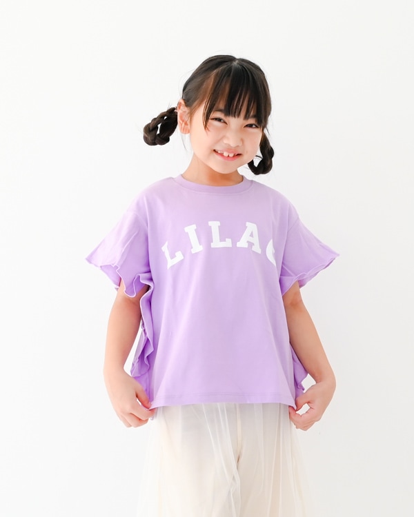 【エヌエイチティー】LILACフレアーTシャツ / ラベンダー