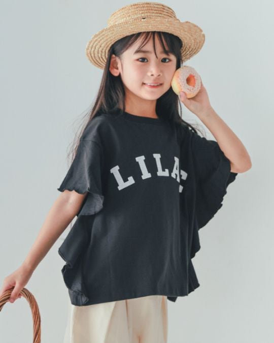 【26PS先行販売】LILACフレアーTシャツ / ブラック