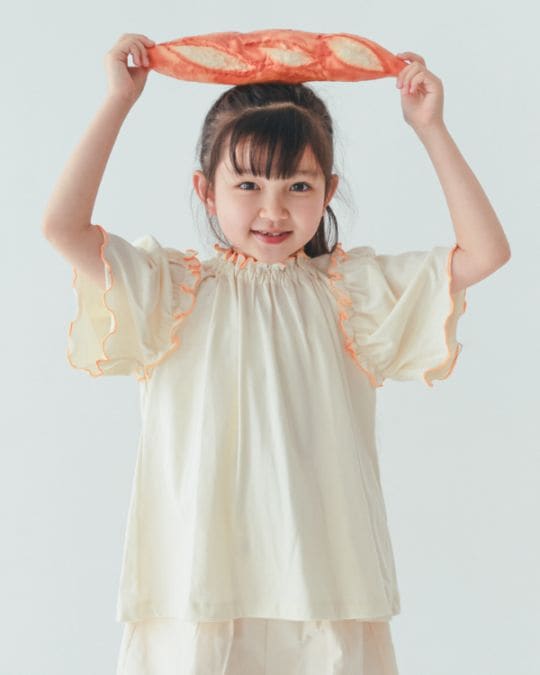 【26PS先行販売】メローギャザーTシャツ / アイボリー