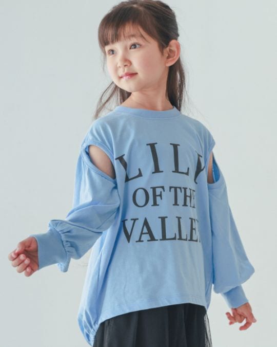 26PS】LILYスリットロングTシャツ / サックス | スタッフおすすめ