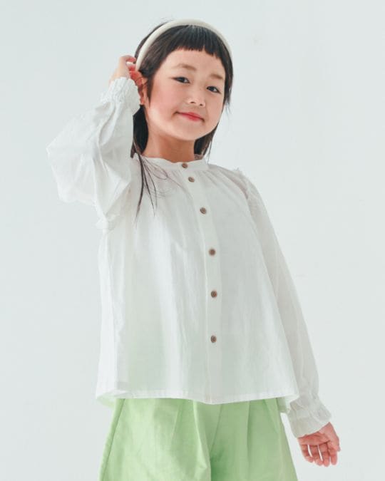 【26PS】メローギャザーブラウス / オフホワイト