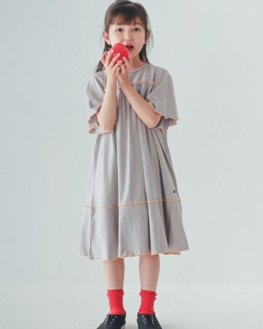 【26PS先行販売】メローワンピース / グレー