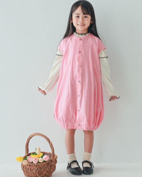 【26PS先行販売】バルーンワンピース / ピンク