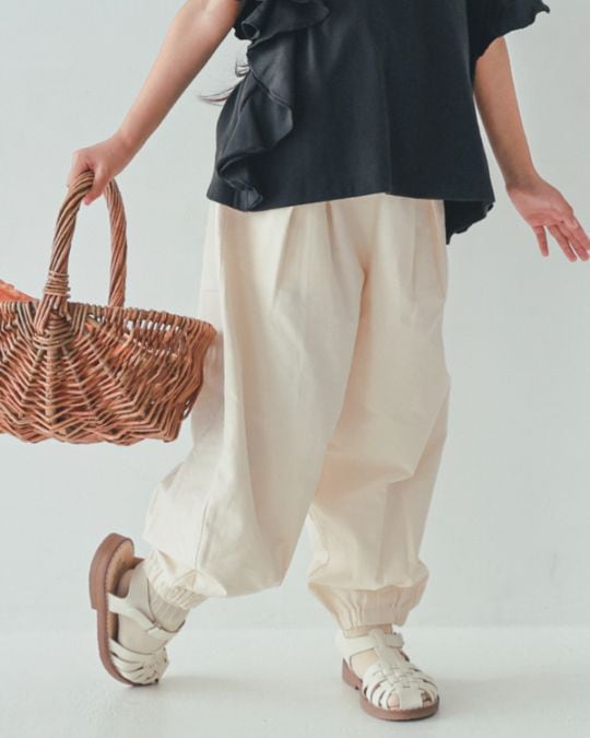 【エヌエイチティー】ロングサーカスパンツ / ピンク