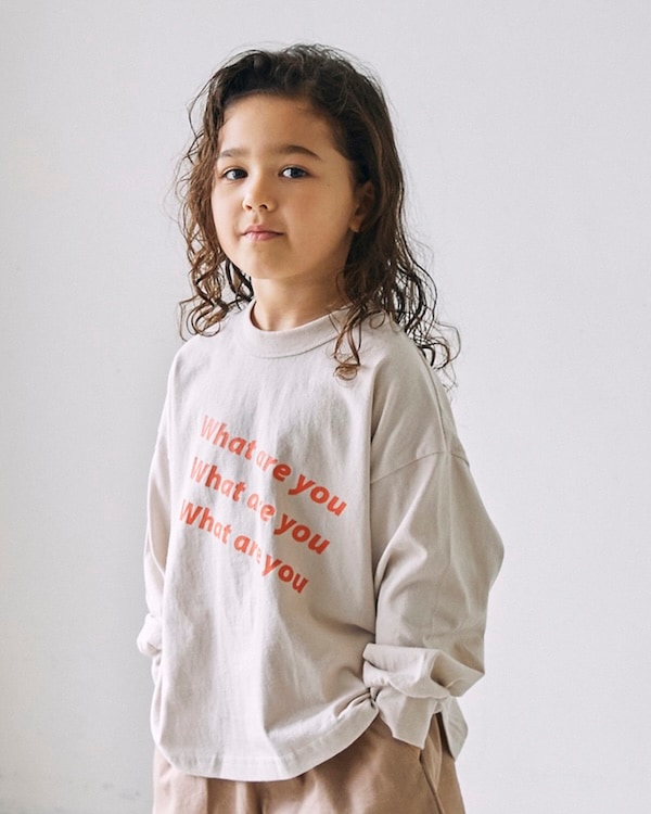 【ジェネレーター】What L/S Tシャツ / チャコールグレー