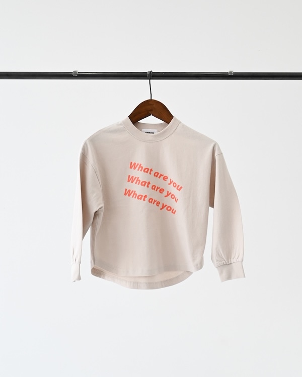 【26PS】What L/S Tシャツ / ホワイト