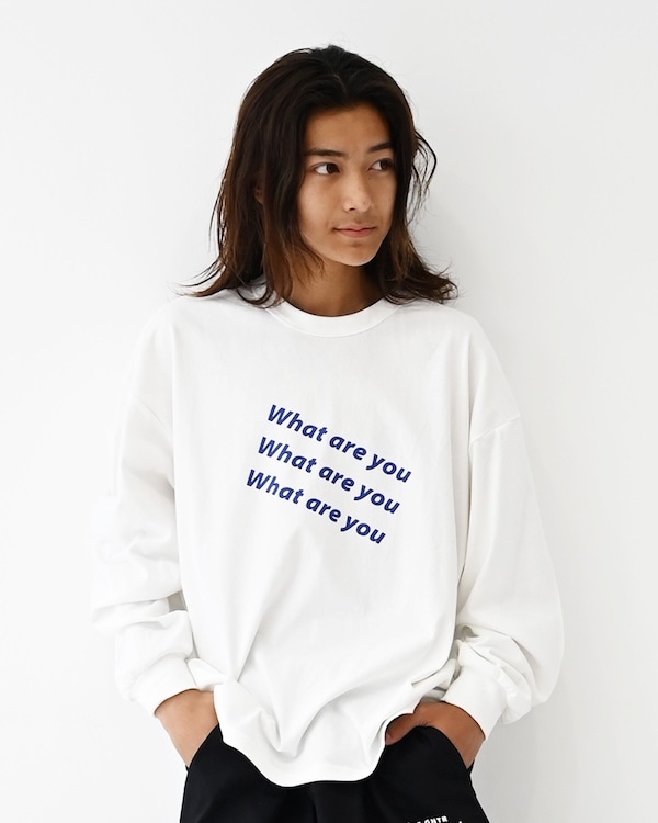 【26PS】What L/S Tシャツ / チャコールグレー