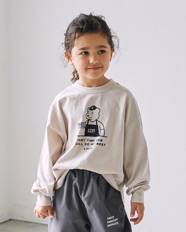 【ジェネレーター】G.BEAR L/S Tシャツ / ホワイト