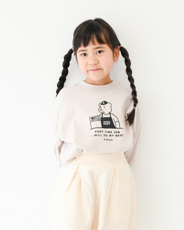 【ジェネレーター】G.BEAR L/S Tシャツ / サンド