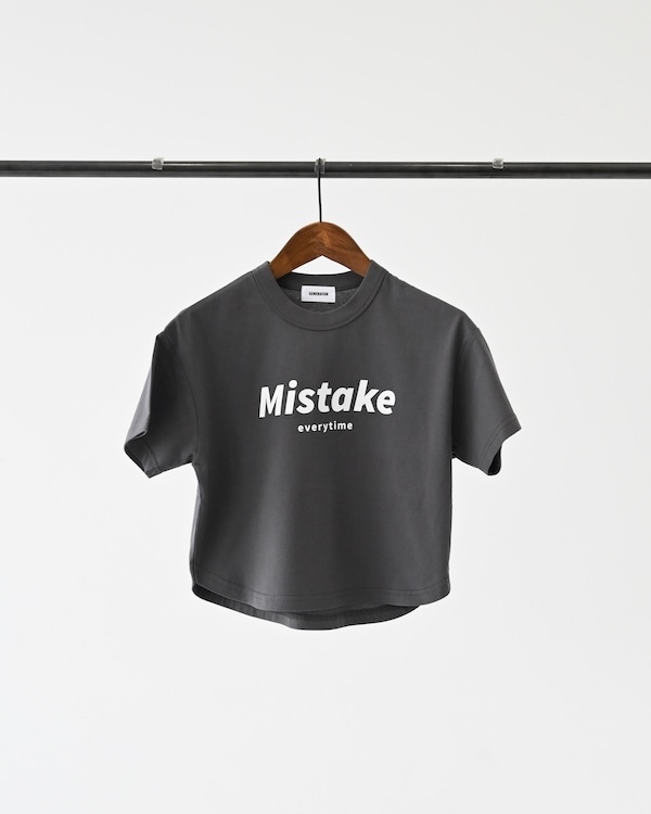 【ジェネレーター】Mistake Tシャツ / チャコールグレー