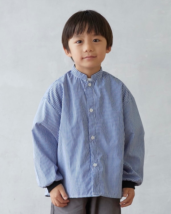 【26PS先行販売】ギンガムチェックシャツ / ブルー