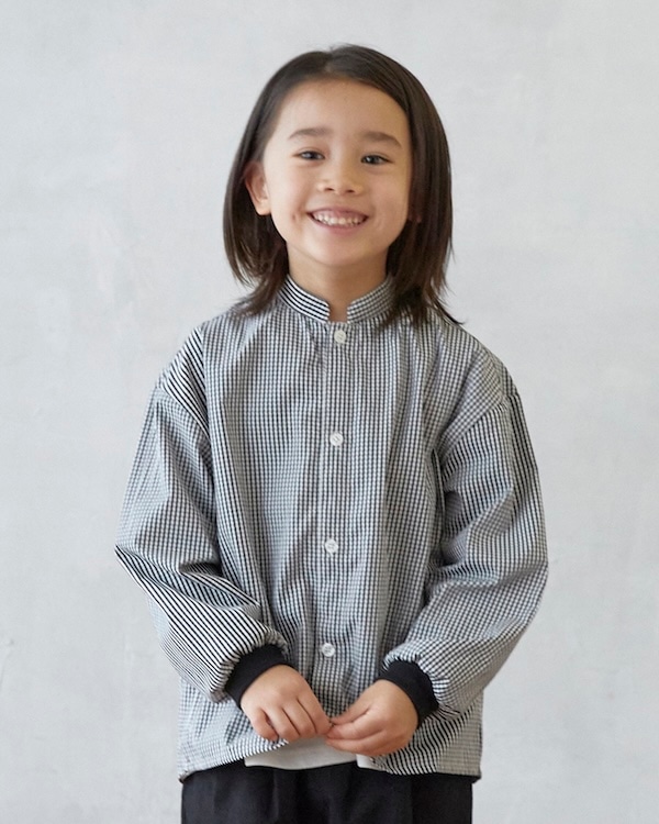 【26PS先行販売】ギンガムチェックシャツ / ブラック