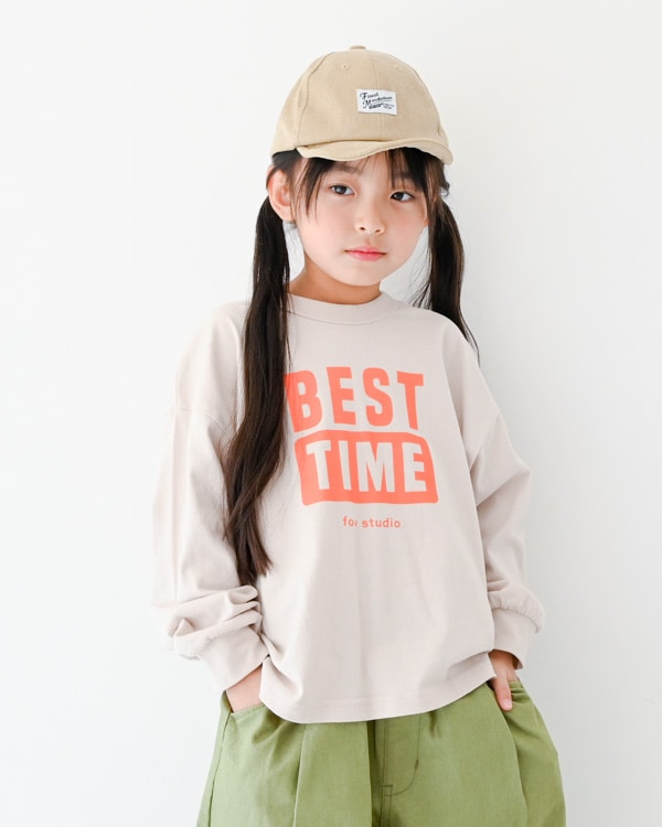 【フォブ】BEST TIME L/S Tシャツ / サンド