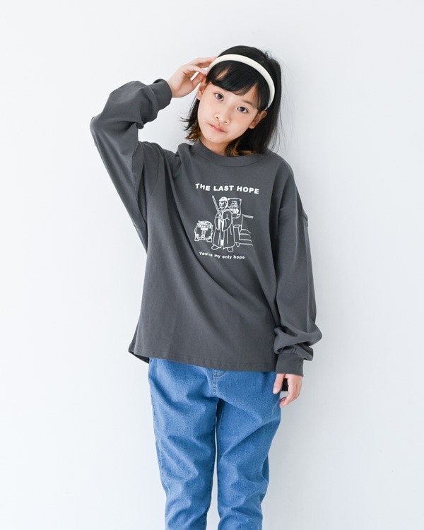 【フォブ】LAST HOPE L/S Tシャツ / チャコールグレー