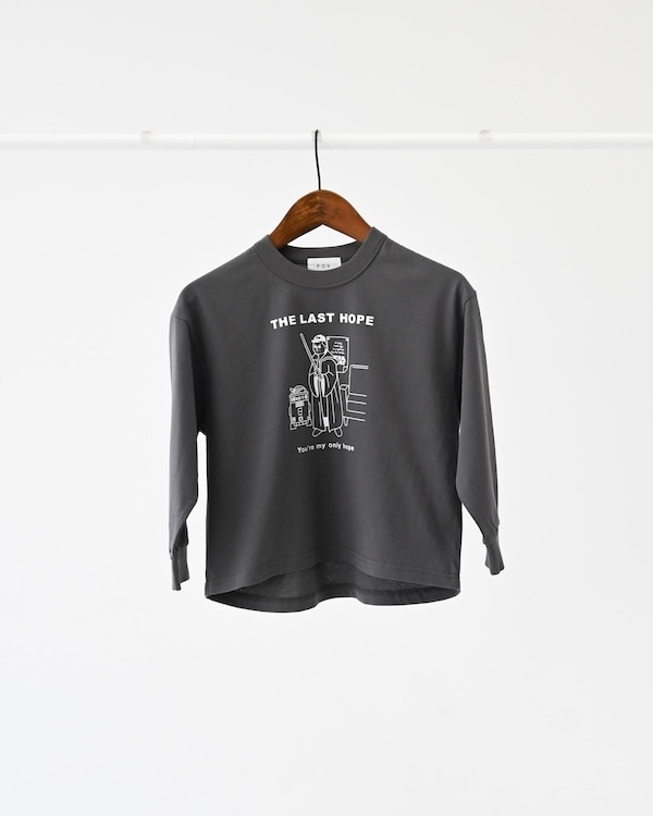 【26PS先行販売】LAST HOPE L/S Tシャツ / チャコールグレー