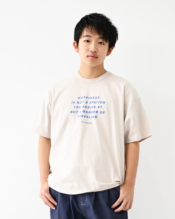 【26PS先行販売】HAPPINESS Tシャツ / サンド