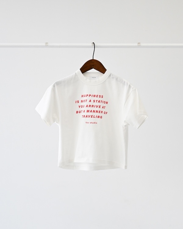 【フォブ】HAPPINESS Tシャツ / ブラック