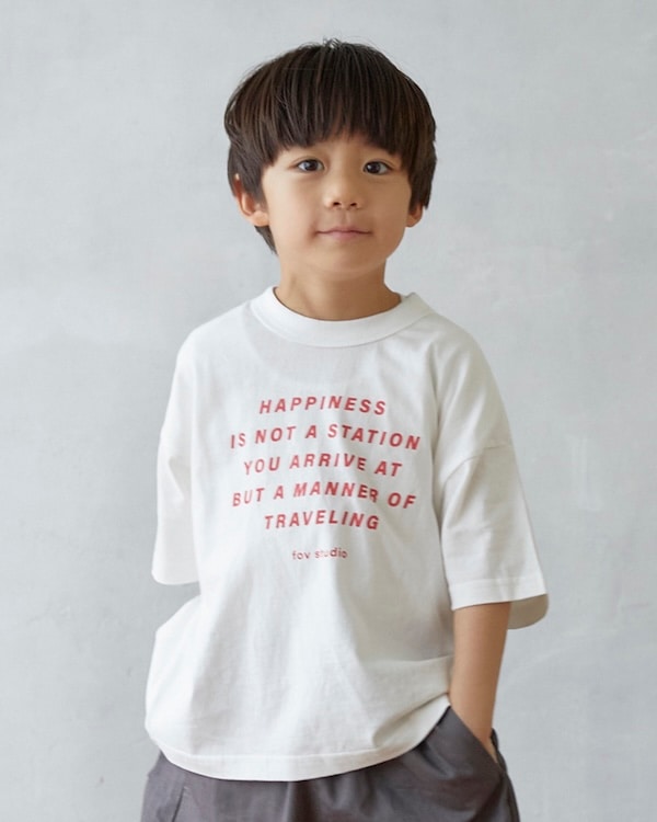 【フォブ】HAPPINESS Tシャツ / ブラック