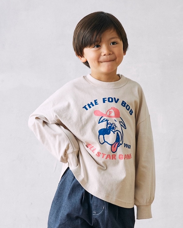 【フォブ】F/B ALL STAR L/S Tシャツ / チャコールグレー