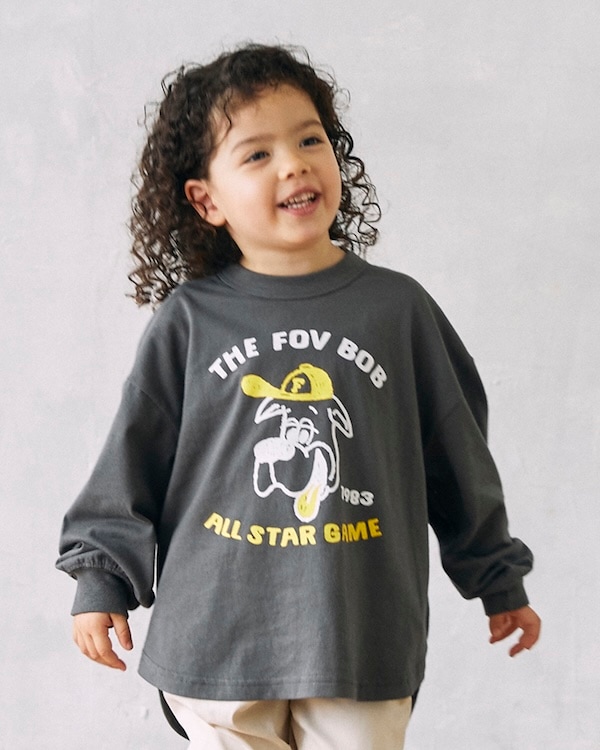 【26PS】F/B ALL STAR L/S Tシャツ / チャコールグレー