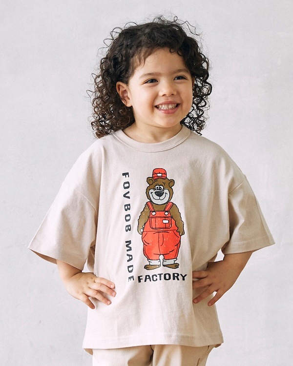 【フォブ】F/B BEAR Tシャツ / ホワイト