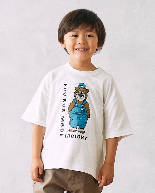 【フォブ】F/B BEAR Tシャツ / チャコールグレー