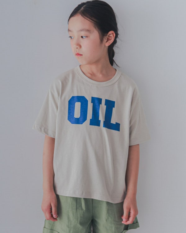 【セカンド】OILTシャツ / チャコールグレー