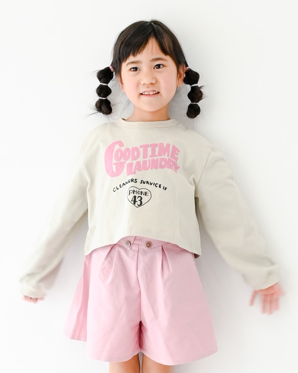 【セカンド】GOODショートロングＴシャツ / アイボリー