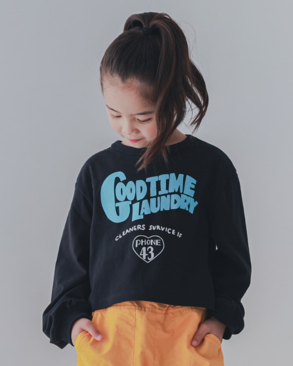 【26PS】GOODショートロングＴシャツ / ブラック