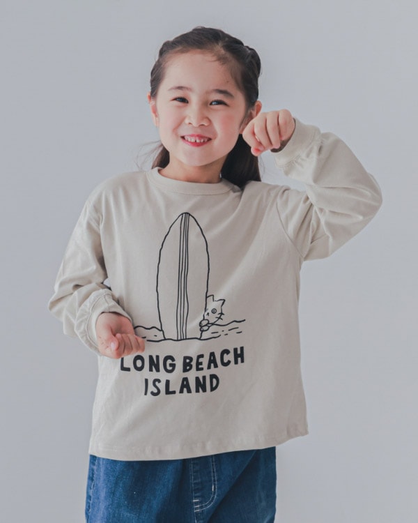【26PS】LONG BEACHロングＴシャツ / アイボリー