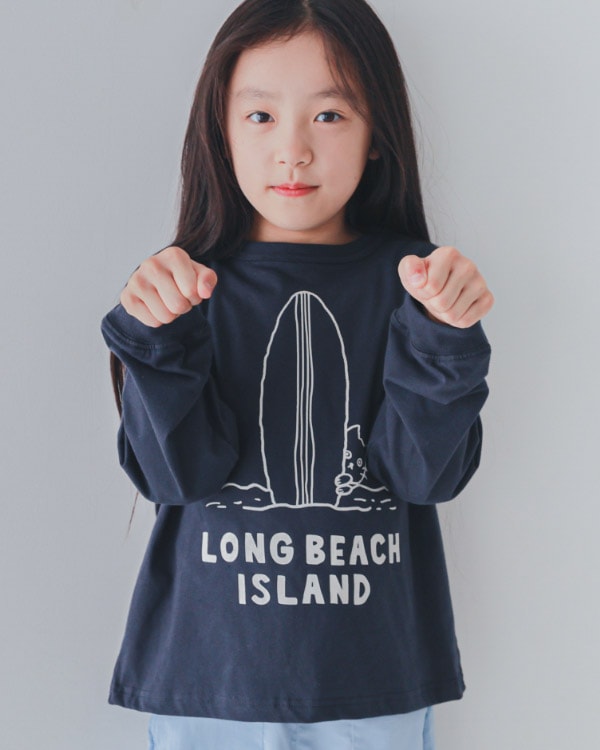 【26PS先行販売/12月下旬頃発送予定】LONG BEACHロングＴシャツ / ネイビー