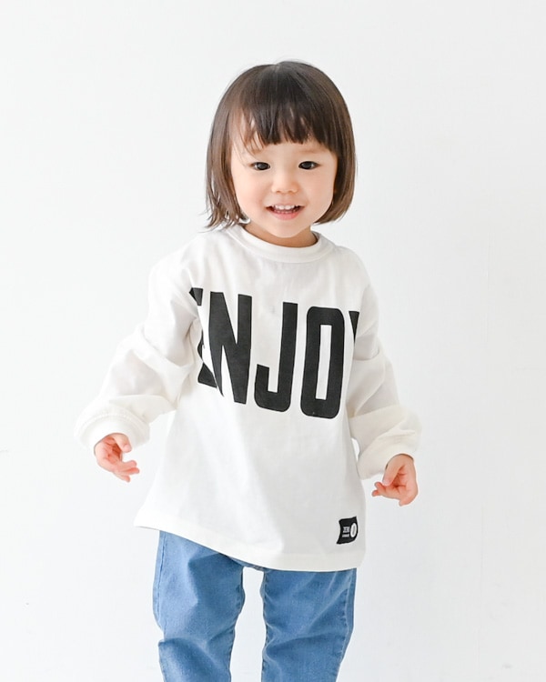 【ゼロスタンダード】ENJOYロングTシャツ / オフホワイト