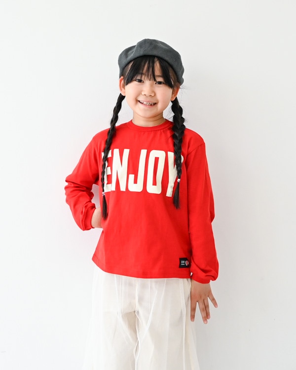 【ゼロスタンダード】ENJOYロングTシャツ / レッド