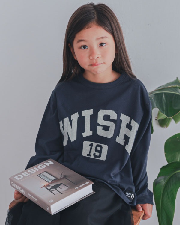 【26PS】WISHロングTシャツ / チャコールグレー