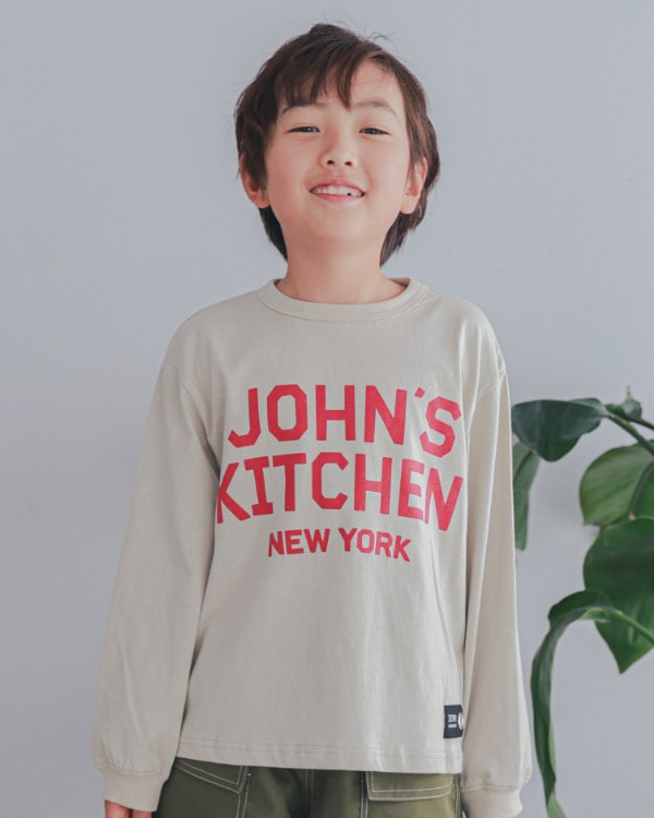【26PS】JOHN'SロングＴシャツ / アイボリー