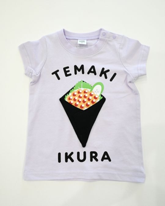 【チークルーム】手巻きいくら Tシャツ / イエロー