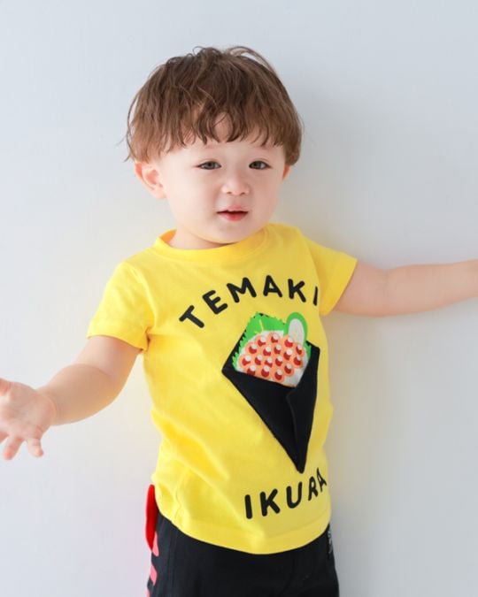 【チークルーム】手巻きいくら Tシャツ / イエロー