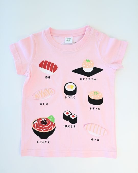 【チークルーム】まぐろ祭り Tシャツ / アイボリー