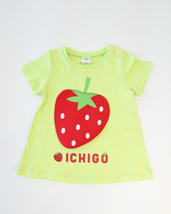 【チークルーム】いちご Tシャツ / ピンク