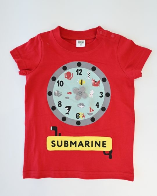 【チークルーム】サブマリン水族館 Tシャツ / ブルー